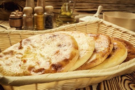 Premium Photo Homemade Baking Traditional Georgian Bread Khachapuri