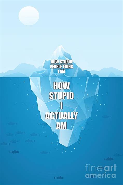 I Am Stupid Funny Iceberg Meme Painting by Davis Owen - Fine Art America