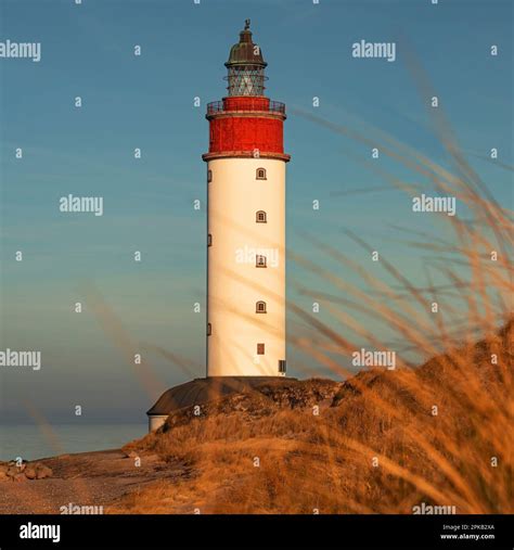 Lighthouse, Anholt Island, Kattegat, Baltic Sea, Denmark Stock Photo ...