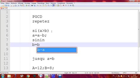 Calcule PGCD En C Module Algorithme YouTube