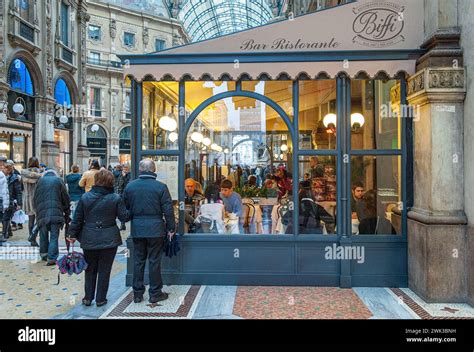 Restaurant At Galleria Vittorio Emanuele Ii Was Constructed Between