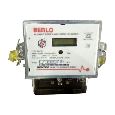 Lcd Bentec Static Single Phase Meter At Rs In Bhopal Id