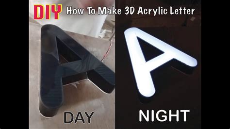 How To Make 3d Acrylic Channel Letters Diy 3d Acrylic Channel Letters