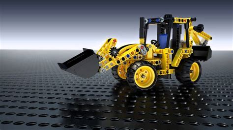 Lego Technic Mini Backhoe Loader Youtube