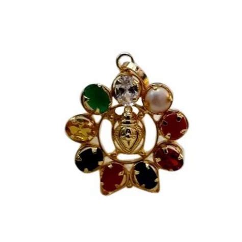 Gold Plated Navratna Sone Pendant At Rs 161 Piece Navaratna Jewellery