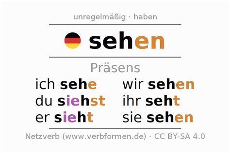 Pr Sens Sehen Alle Formen Des Verbs Regeln Beispiele Netzverb