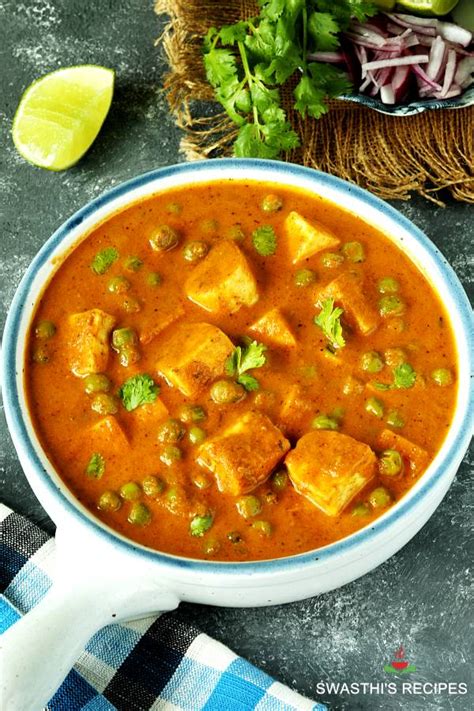 Matar Paneer Recipe Mutter Paneer Swasthis Recipes