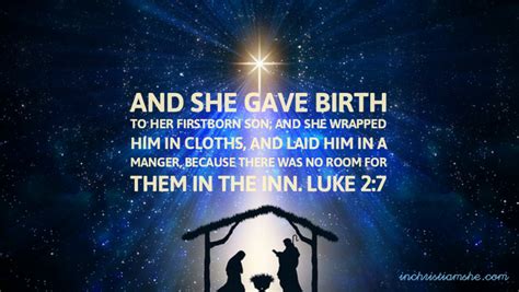 Luke 2:7 – In Christ I am SHE