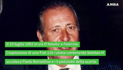 Anni Fa La Strage Di Via D Amelio