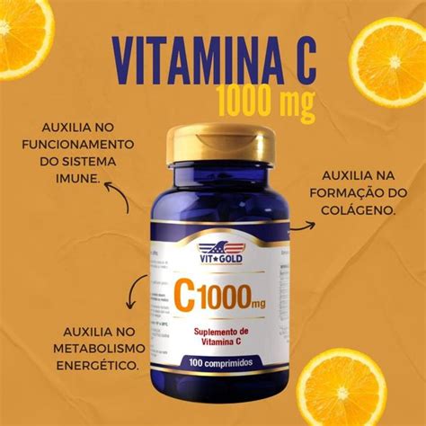 Vitamina C Mg Vitgold Comprimidos Vitgold