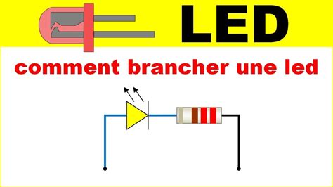 Electronique pour les débutants COMMENT BRANCHER UNE LED et calculer sa