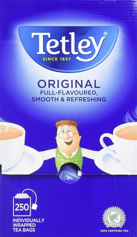 Tetley Tea Bags With Envelopes Pack Of 250 Uk Grocery