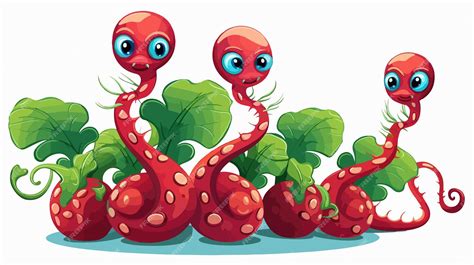 Educational Science Cartoon Illustration Of Hydra Budding Premium Ai