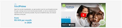 MediHelp MedPrime Elect Medical Aid Plan Update 2024