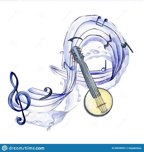 Mandolin Hand Drawing Vector Illustration 52671136