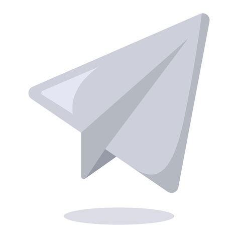 grey send paper airplane  vector art  vecteezy