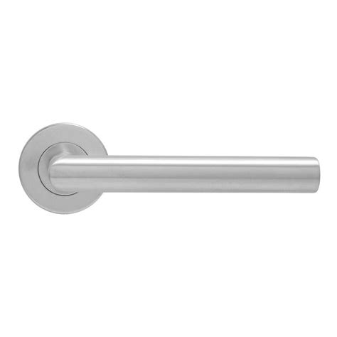 Eclipse Mitred Lever On Rose Door Handle Fd60 Fire Rated Satin Stainless Steel Door Superstore®