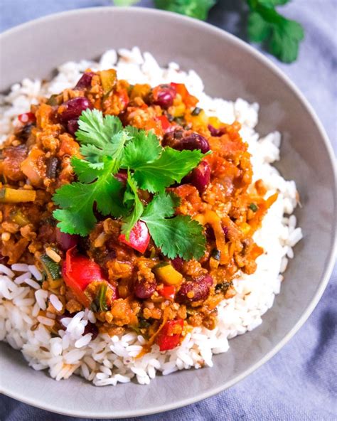 A Healthy Vegan Chilli Con Carne Packed With Veggies