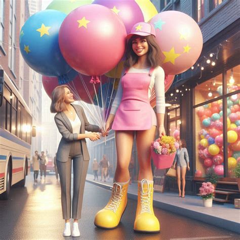 Tall Friends Balloons Shopping 20 By Xavierdoranai On Deviantart