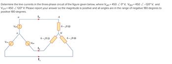 Answered Determine The Line Currents In The Bartleby