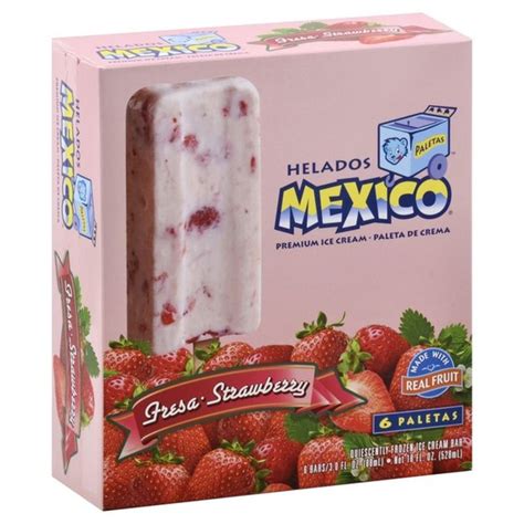 Helados Mexico Ice Cream Bar Premium Strawberry Ct Instacart