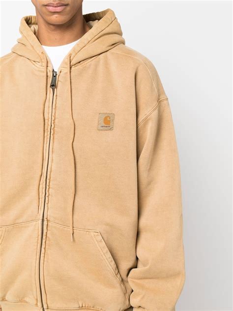 Carhartt Wip Vista Zip Up Hoodie Neutrals Farfetch