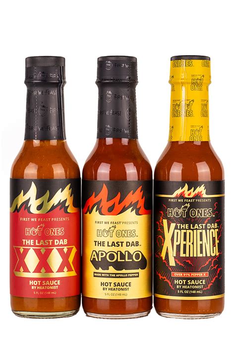 The Last Dab Trio Pack Hot Ones Hot Sauce Heatonist