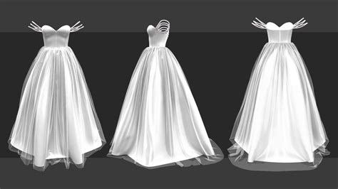 Artstation Wedding Dresses Pack 2 Clo3d Marvelous Designer Projects