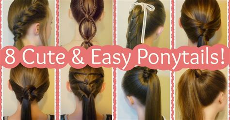 8 Cute Ponytail Hairstyles For Summer! | Hairstyles For Girls ...