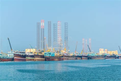 View of the Port Khalid in Sharjah, UAE...IMAGE Stock Photo - Image of ...