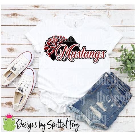 Mustangs Glitter Cheer PNG/SVG - Etsy