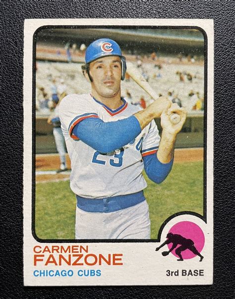 1973 Topps 139 Carmen Fanzone NM MT No Creases Chicago Cubs HIGH END