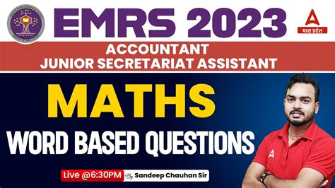 Word Based Questions Emrs Accountant Junior Secretariat Maths