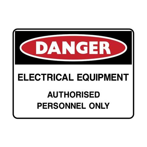 Jabac | Danger Signs - Electrical Equipment Authorised Personnel Only