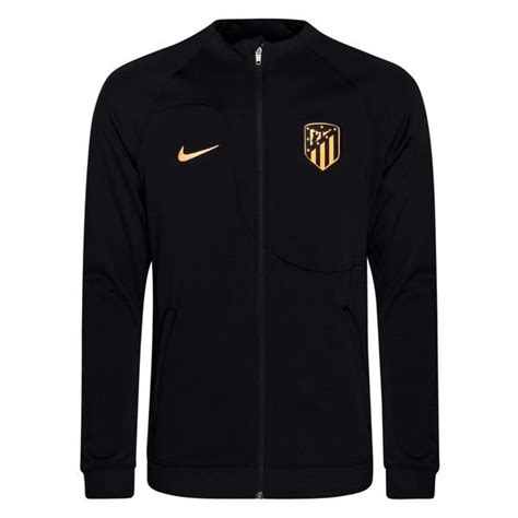 Atletico Madrid Jacke Academy Pro Anthem Schwarz Orange