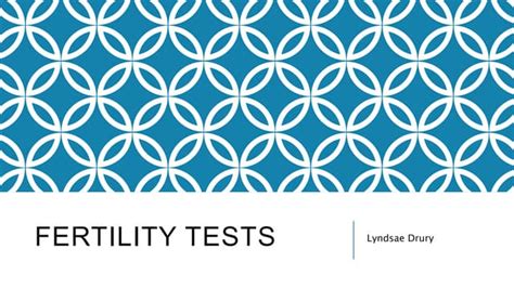 Fertility Tests Ppt