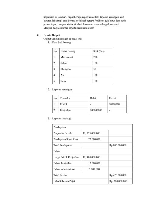 Final Project Apsi Analisis Perancangan Sistem Informasi Penjualan Supermarket Sakinah Pdf