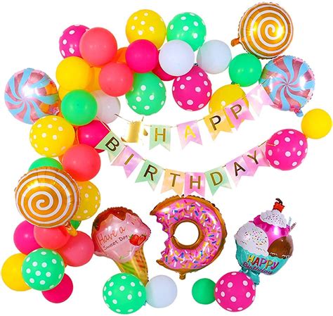 Buy Onatin Candy Land Ice Cream Lollipop Donut Theme Birthday Party For