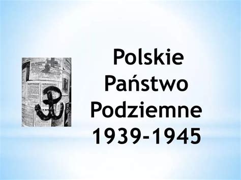 Ppt Polskie Pa Stwo Podziemne Powerpoint Presentation Free