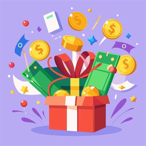 Open Gift Box Overflowing With Gold Coins Cash Premium AI Generated