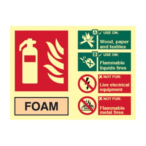 Centurion Fire Extinguisher Composite Foam Sign Flexible