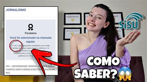 COMO SABER SE VOU SER APROVADO NO SISU L Dicas Para O Sisu YouTube