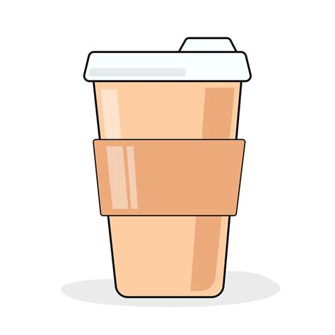 Premium Vector Coffee Paper Cup Illustration Vector Art