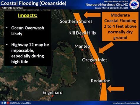 Coastal Flood Warning In Effect Ocean Overwash Possible Through The