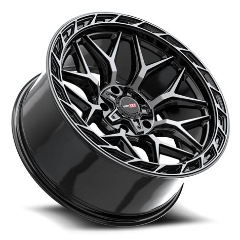 Precision Gloss And Diamond Black Off Road Wheels Vortek