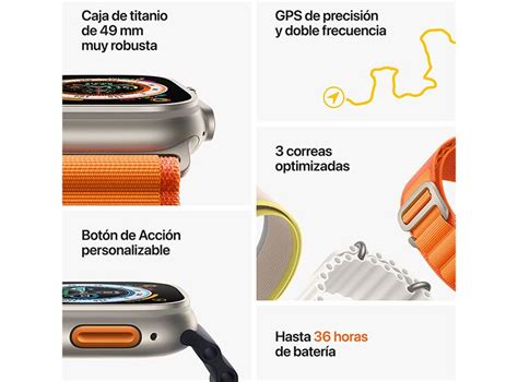 Ripley Apple Watch Ultra Mm Gps Cellular Caja De Titanio Natural