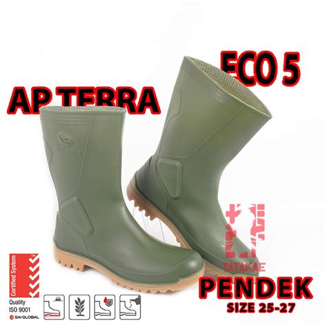 Jual Sup3r Pr0m0 Sepatu Boot Pendek AP Boots Karet Perkebunan