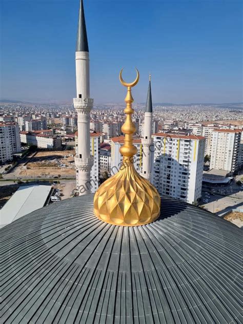 Şahinbey Millet Camii Türkiyenin En Büyük Fiberglass Alemi