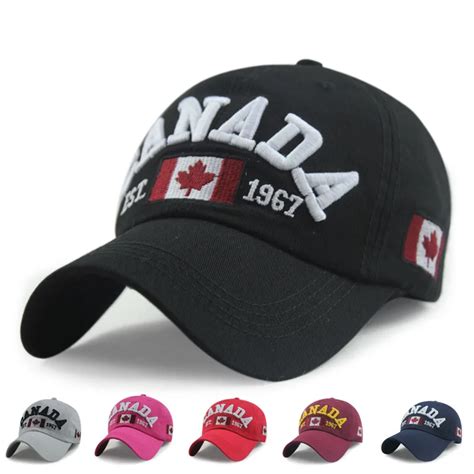 New Arrivals Cotton Gorras Canada Baseball Cap Flag Of Canada Hat