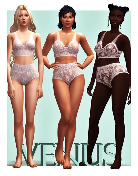 Sims 4 Lingerie Set Venus MiCat Game